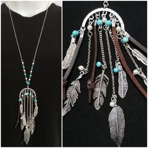 NEW Boho Dream Catcher necklace